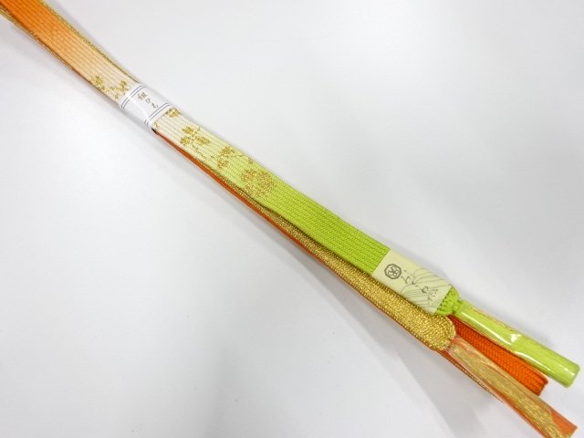 JAPANESE KIMONO / UNUSED KOREI HAND-TIED OBIJIME